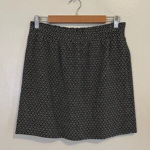 J Crew Factory Spotted Mini Skirt with Pockets, Size 8